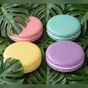 NWT Macaroon Coaster Set - Pastel - Set of 4